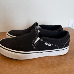 Vans Classic Slip On Black Sneakers Women’s Size 8.5